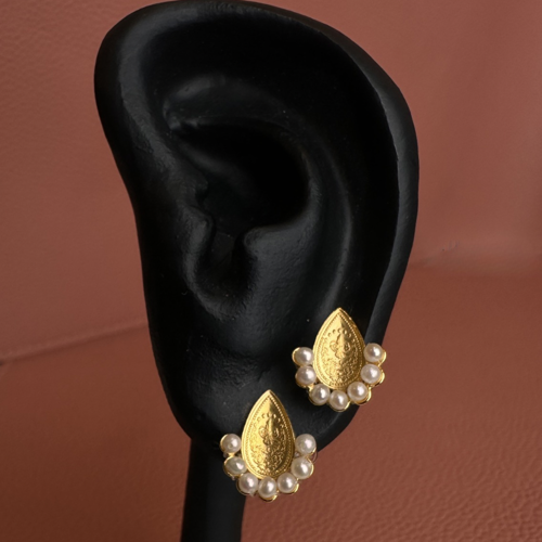 midical Earrings Pearl with Original bent 1\4 Lira