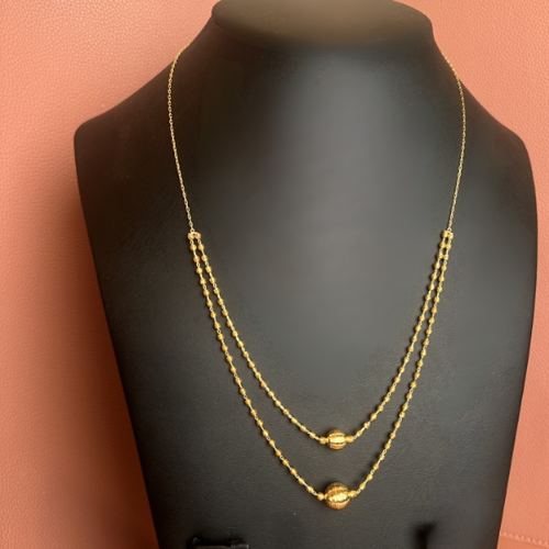 21K balls Necklace 